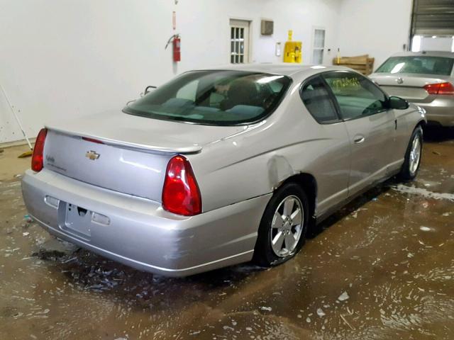 2G1WM15K669272686 - 2006 CHEVROLET MONTE CARL SILVER photo 4