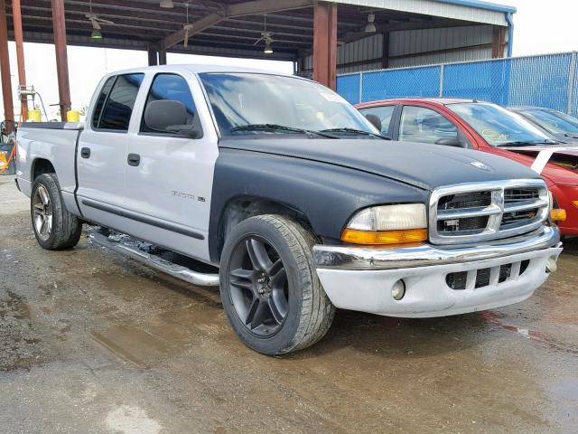 1B7GL2AX8YS621368 - 2000 DODGE DAKOTA QUA GRAY photo 1