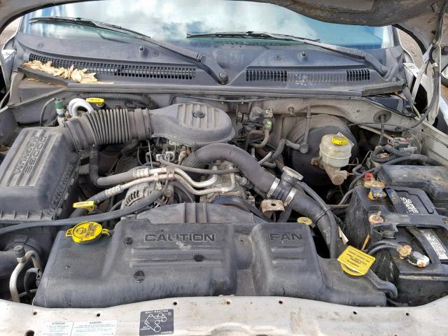 1B7GL2AX8YS621368 - 2000 DODGE DAKOTA QUA GRAY photo 7