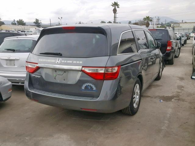 5FNRL5H22BB022233 - 2011 HONDA ODYSSEY LX CHARCOAL photo 1