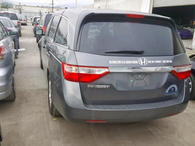 5FNRL5H22BB022233 - 2011 HONDA ODYSSEY LX CHARCOAL photo 2