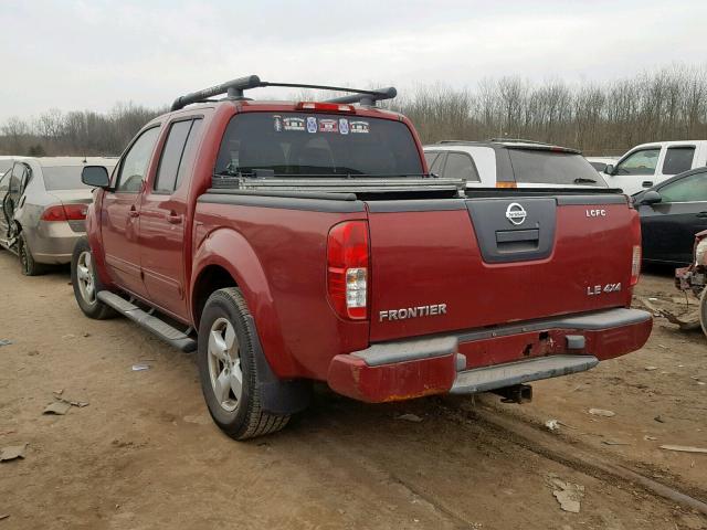 1N6AD07W36C401212 - 2006 NISSAN FRONTIER C MAROON photo 3