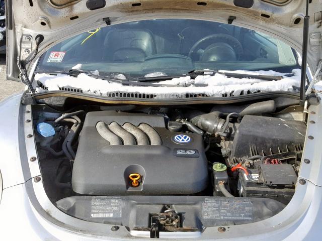 3VWCC21C4YM405020 - 2000 VOLKSWAGEN NEW BEETLE ვერცხლისფერი ფოტო 7