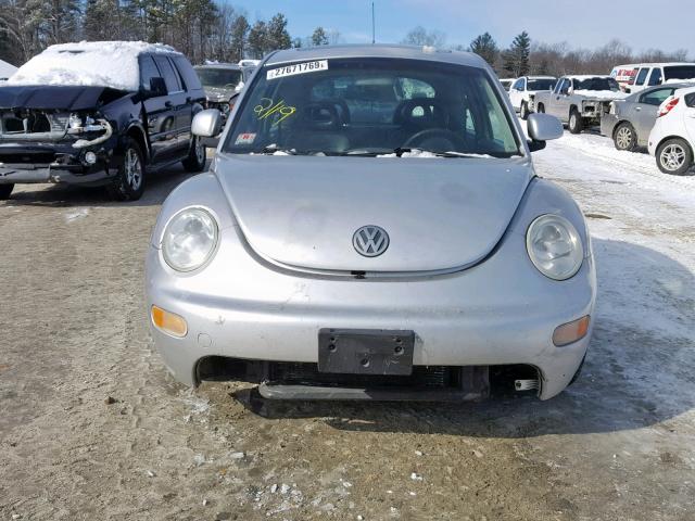 3VWCC21C4YM405020 - 2000 VOLKSWAGEN NEW BEETLE ვერცხლისფერი ფოტო 9