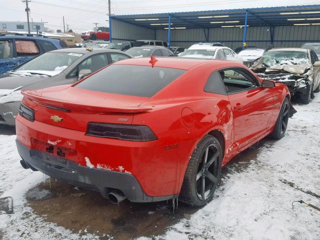 2G1FK1EJ7F9235014 - 2015 CHEVROLET CAMARO 2SS RED photo 4