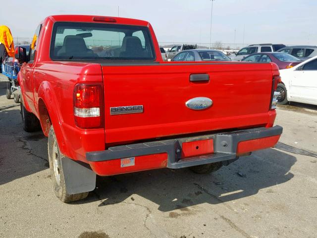 1FTYR10U56PA22173 - 2006 FORD RANGER RED photo 3