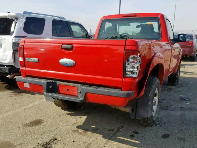 1FTYR10U56PA22173 - 2006 FORD RANGER RED photo 4