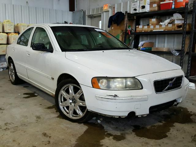 YV1RS592162522632 - 2006 VOLVO S60 2.5T WHITE photo 1