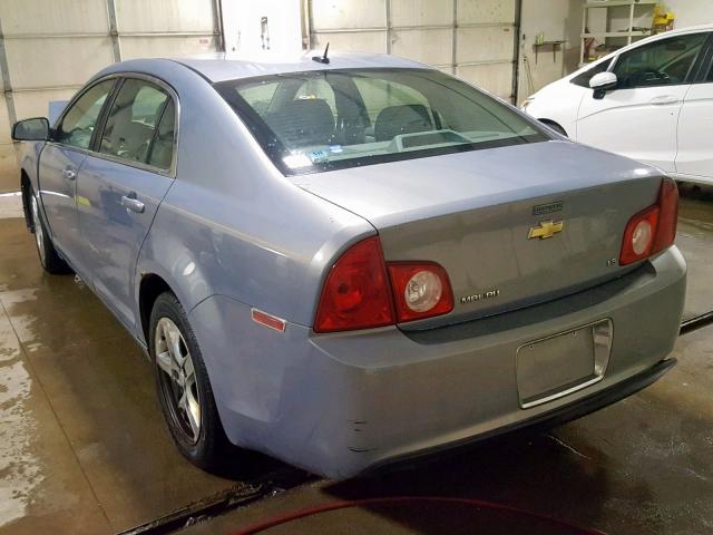 1G1ZG57B29F160343 - 2009 CHEVROLET MALIBU LS BLUE photo 3
