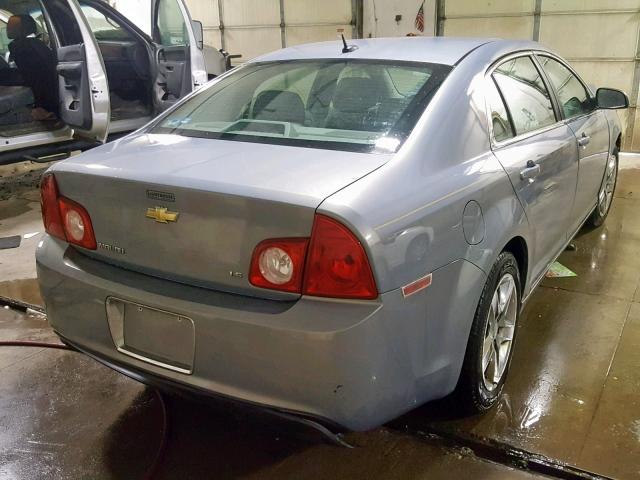 1G1ZG57B29F160343 - 2009 CHEVROLET MALIBU LS BLUE photo 4