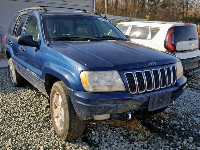 1J4GW58N51C609993 - 2001 JEEP GRAND CHER BLUE photo 1