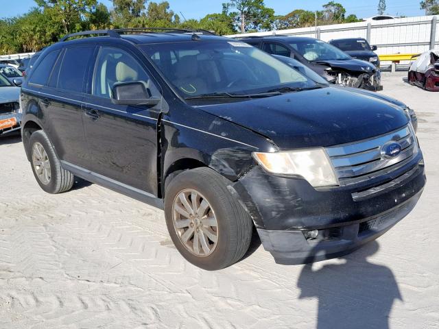 2FMDK38C68BB46923 - 2008 FORD EDGE SEL BLACK photo 1