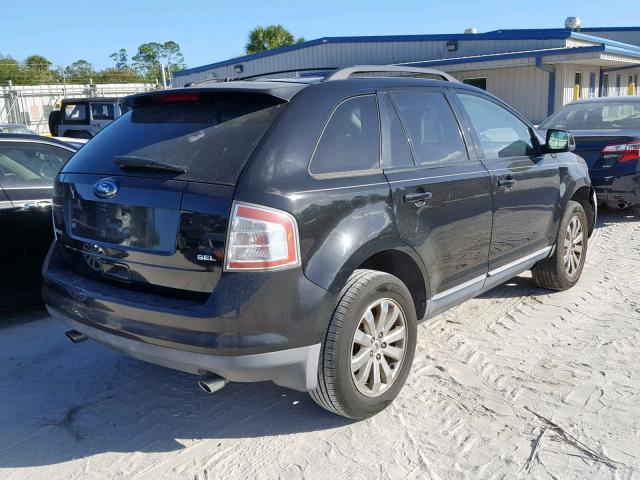 2FMDK38C68BB46923 - 2008 FORD EDGE SEL BLACK photo 4