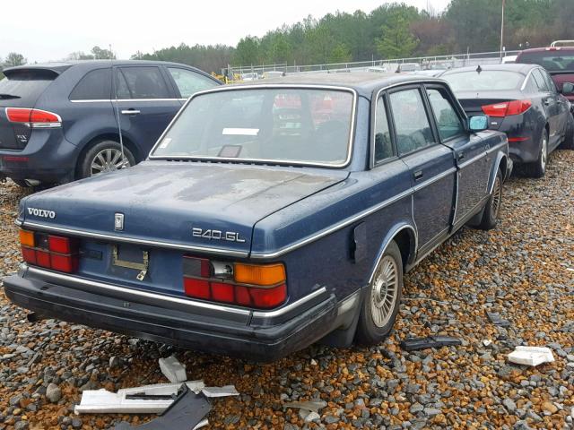 YV1AX8842J1308296 - 1988 VOLVO 244 DL BLUE photo 4