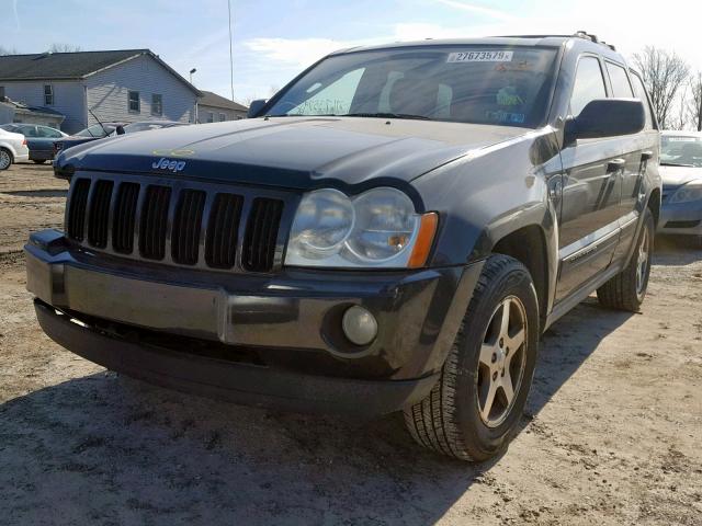 1J4HR48N65C646112 - 2005 JEEP GRAND CHER BLACK photo 2