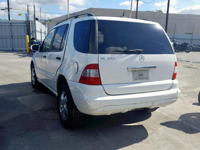 4JGAB57E25A534434 - 2005 MERCEDES-BENZ ML 350 WHITE photo 3