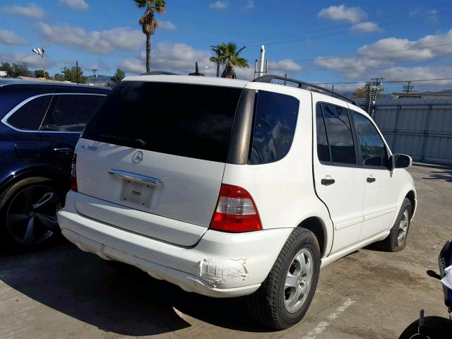 4JGAB57E25A534434 - 2005 MERCEDES-BENZ ML 350 WHITE photo 4