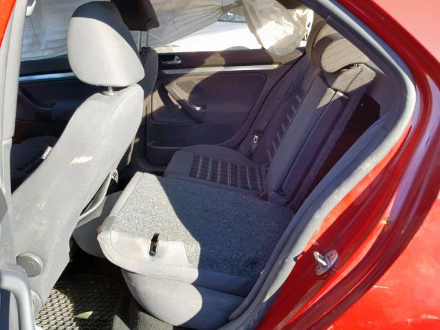 3VWBJ71K19M122484 - 2009 VOLKSWAGEN GLI წითელი ფოტო 6