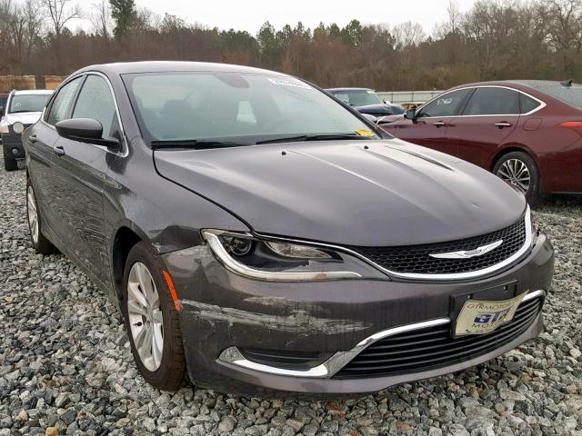 1C3CCCAB6FN726225 - 2015 CHRYSLER 200 LIMITE GRAY photo 1