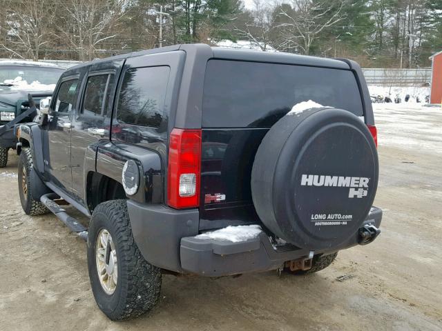 5GTDN136068167745 - 2006 HUMMER H3 BLACK photo 3