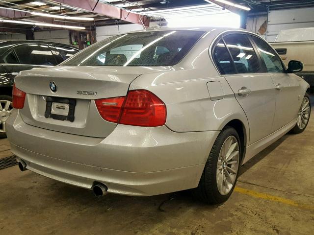 WBAPL5G53BNN22869 - 2011 BMW 335 XI SILVER photo 4