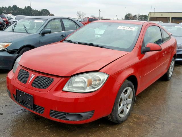 1G2AS18H697272270 - 2009 PONTIAC G5 RED photo 2