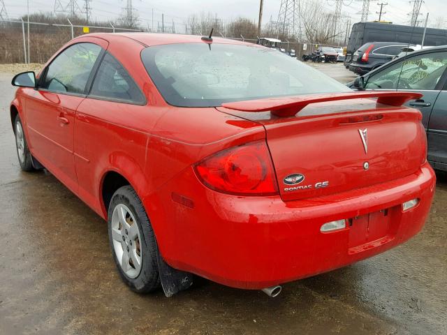 1G2AS18H697272270 - 2009 PONTIAC G5 RED photo 3
