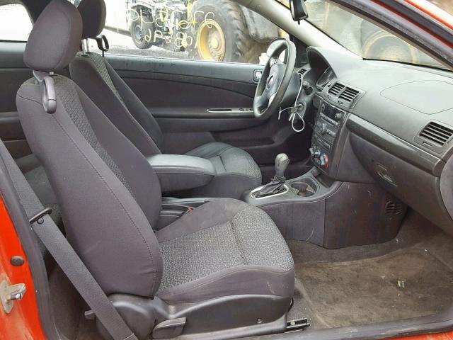 1G2AS18H697272270 - 2009 PONTIAC G5 RED photo 5