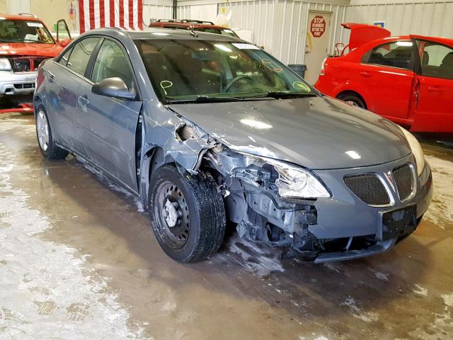 1G2ZF57B184114446 - 2008 PONTIAC G6 VALUE L GRAY photo 1