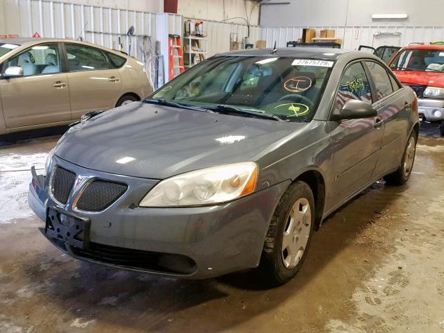 1G2ZF57B184114446 - 2008 PONTIAC G6 VALUE L GRAY photo 2