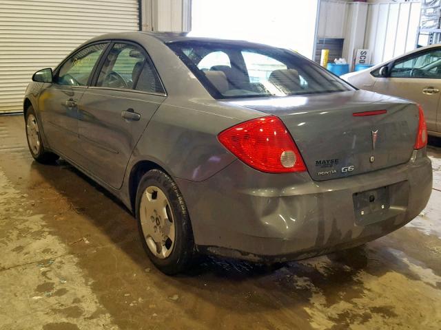 1G2ZF57B184114446 - 2008 PONTIAC G6 VALUE L GRAY photo 3