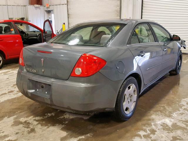 1G2ZF57B184114446 - 2008 PONTIAC G6 VALUE L GRAY photo 4