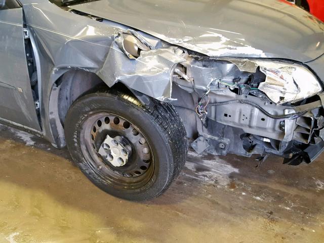 1G2ZF57B184114446 - 2008 PONTIAC G6 VALUE L GRAY photo 9