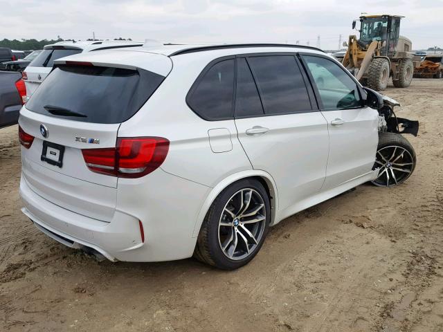 5YMKT6C58G0R78080 - 2016 BMW X5 M WHITE photo 4