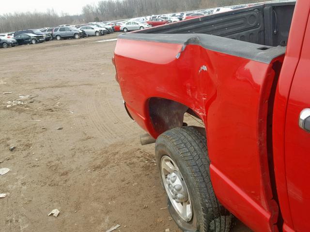 3D7KS28A08G116307 - 2008 DODGE RAM 2500 S RED photo 9