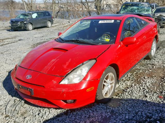 JTDDR38TX30154842 - 2003 TOYOTA CELICA GT RED photo 2