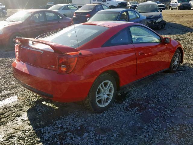 JTDDR38TX30154842 - 2003 TOYOTA CELICA GT RED photo 4