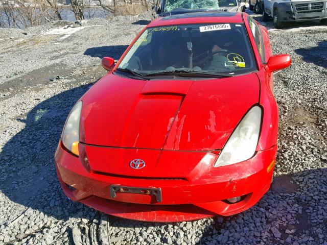 JTDDR38TX30154842 - 2003 TOYOTA CELICA GT RED photo 9