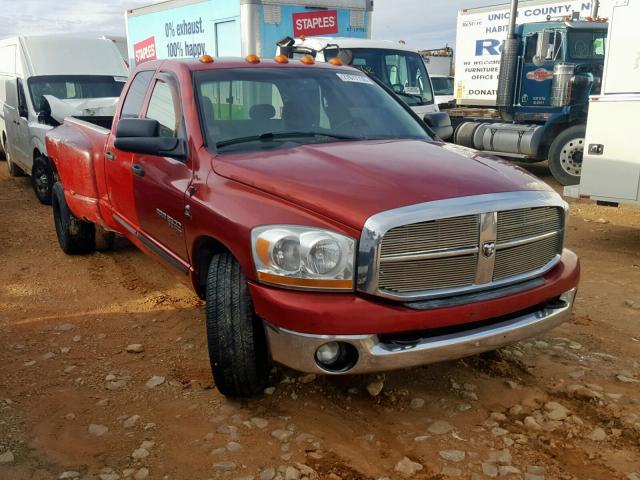 3D7ML48C66G140837 - 2006 DODGE RAM 3500 S RED photo 1