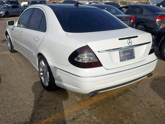 WDBUF56X39B430915 - 2009 MERCEDES-BENZ E 350 WHITE photo 3