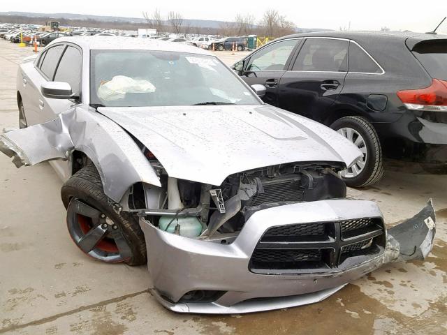 2C3CDXHG5EH330882 - 2014 DODGE CHARGER SX SILVER photo 1