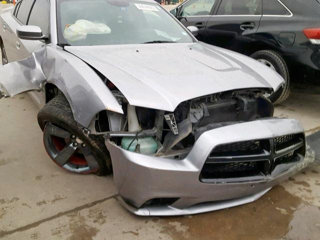 2C3CDXHG5EH330882 - 2014 DODGE CHARGER SX SILVER photo 9