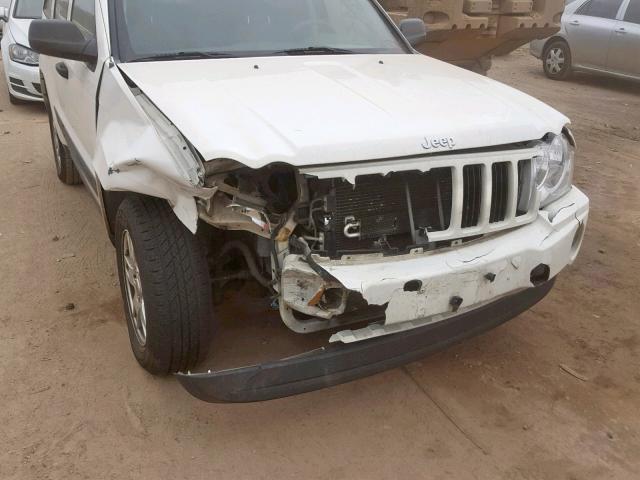 1J4GR48K25C710597 - 2005 JEEP GRAND CHER WHITE photo 9