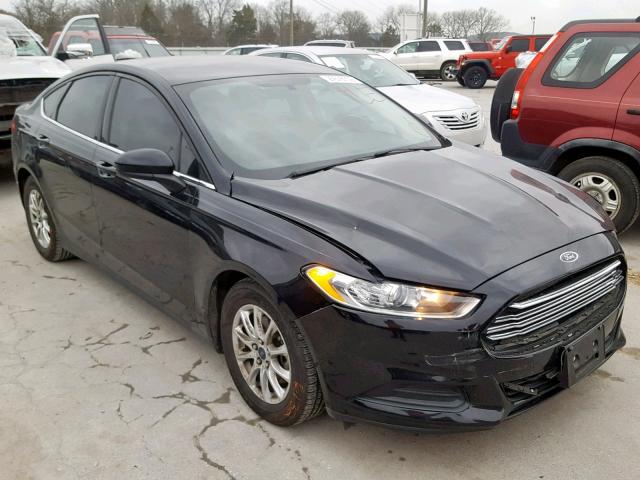 3FA6P0G73GR114616 - 2016 FORD FUSION S BLACK photo 1