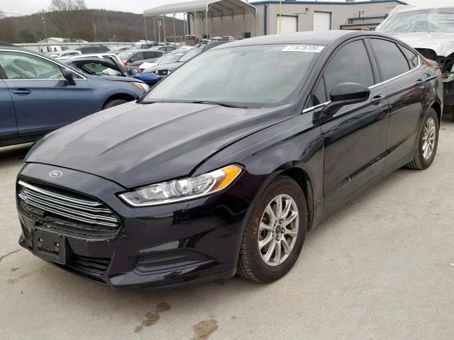 3FA6P0G73GR114616 - 2016 FORD FUSION S BLACK photo 2