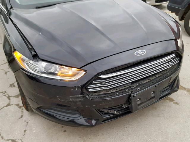 3FA6P0G73GR114616 - 2016 FORD FUSION S BLACK photo 9