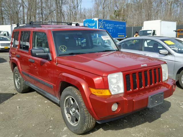 1J8HG48K56C245985 - 2006 JEEP COMMANDER RED photo 1