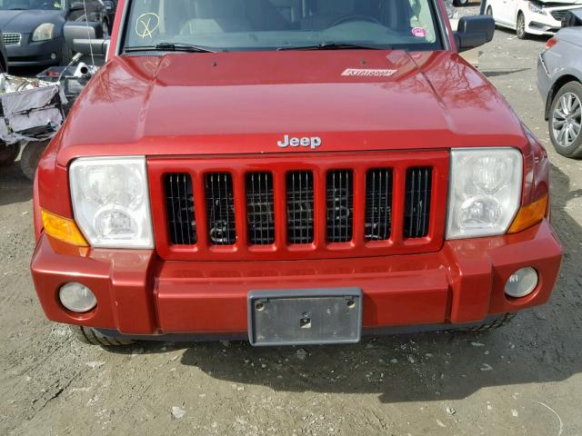 1J8HG48K56C245985 - 2006 JEEP COMMANDER RED photo 9
