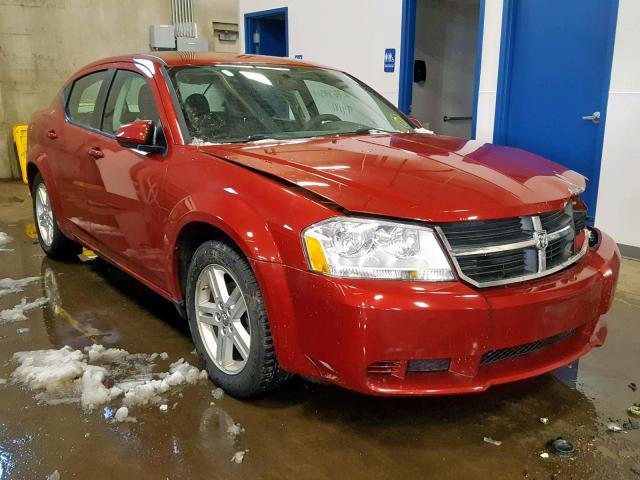 1B3CC1FB3AN231581 - 2010 DODGE AVENGER EX RED photo 1