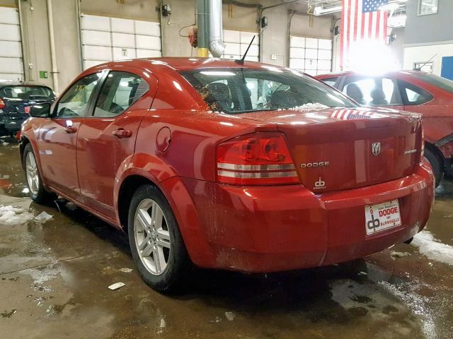 1B3CC1FB3AN231581 - 2010 DODGE AVENGER EX RED photo 3